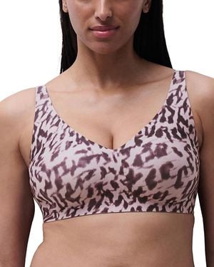 Chantelle Softstretch Scoop Neck Bralette - Brown
