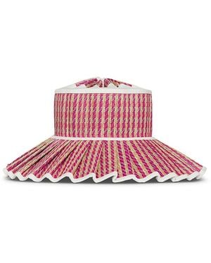 Lorna Murray Luxe Capri Straw Hat - Pink