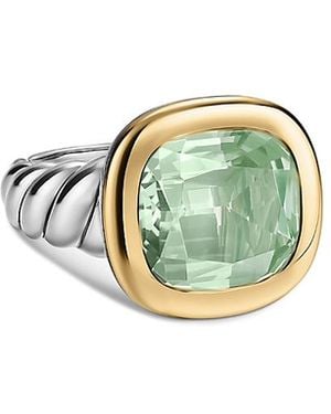 David Yurman Dy Mercer Color Stone Ring - Green
