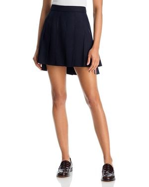 Thom Browne Thigh Length Dropped Back Pleated Skirt - Blue