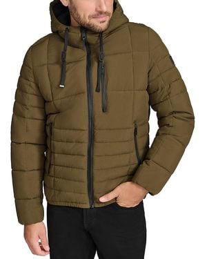 Andrew Marc Fitzroy Quilted Puffer Jacket - Brown