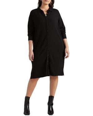 UNIVERSAL STANDARD Plus Size Knee Length Sally Dress - Black