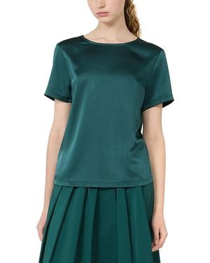 Weekend by Maxmara Wkdgilbert Satin Tee - Green