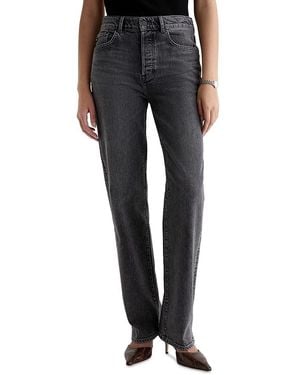 AG Jeans Sydney High Rise Stovepipe Jeans - Black