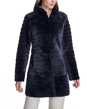 Maximilian Grooved Shearling Jacket - Blue