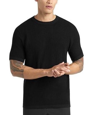 Goodlife Mini Waffle Knit Crew - Black