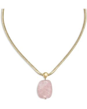 Ettika Stone Pendant Necklace, 16-21 - Metallic