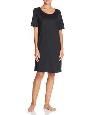 Hanro Cotton Deluxe Sleepshirt - Black