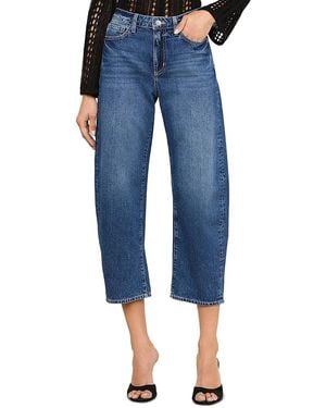 L'Agence Mallis High Rise Barrel Leg Jeans - Blue