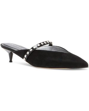 McQueen Leather Mule Pumps - Black