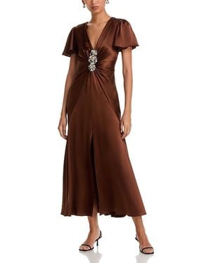 Cinq À Sept Kordyn Silk Dress - Brown