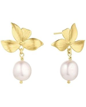 SET & STONES Maeve Pearl Earrings - White