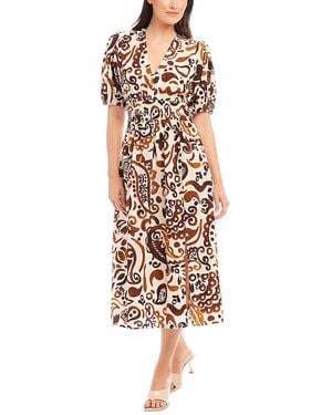 Fifteen Twenty Poppy Shirred Waist Dress - White