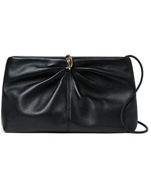 Loeffler Randall Corrine Small Multi Ring Gathered Clutch - Black