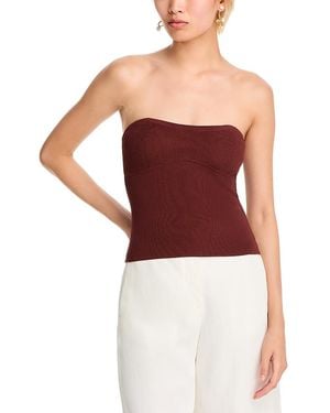 Solid & Striped The Kinsley Strapless Top - Red