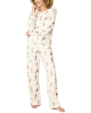Pj Salvage Ruff On The Range Pajama Set - White