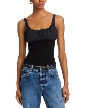 Steve Madden Luana Ruched Detail Top - Blue
