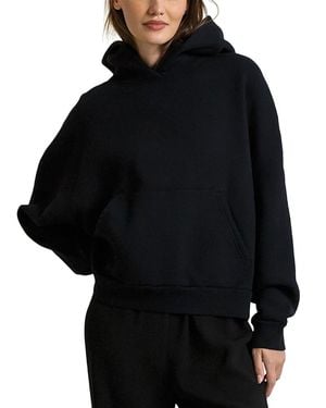 PERFECTWHITETEE Rory Brushed Heavy Fleece Drop Shoulder Hoodie - Black