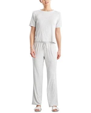 Natori Feathers Essentials Pajama Set - White
