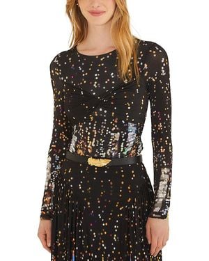 FARM Rio Twist Front Blouse - Black