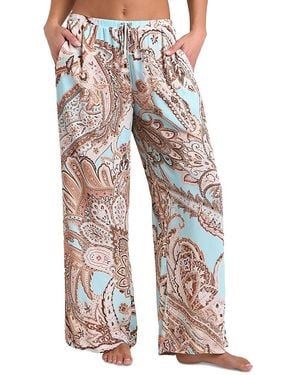L'Agence Geraldine Traditional Paisley Cover Up Pants - Multicolor