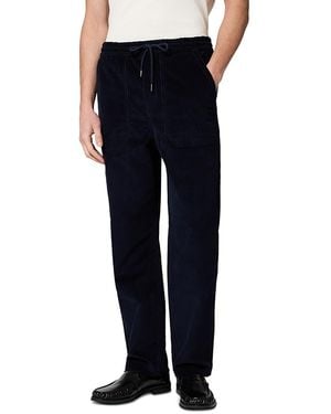 Paul Smith Stretch Cotton Mini Cord Drawstring Pants - Blue