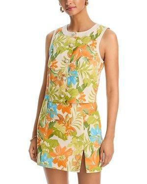 Aqua Lily Vest - Yellow