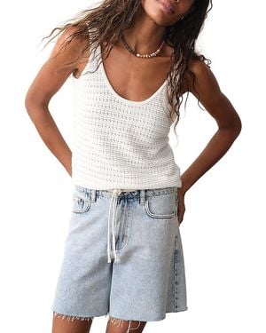 Marine Layer Siena Sweater Tank Top - White