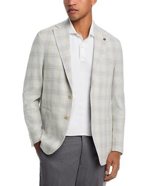 Jack Victor Hampton Plaid Jersey Jacket - Gray