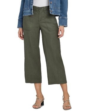 NYDJ Wide Leg Cropped Pants - Green