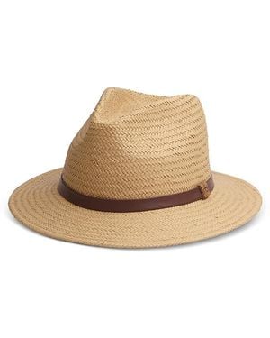Rag & Bone Packable Straw Fedora - Natural