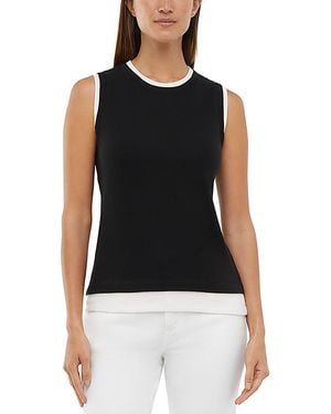 Three Dots Veronica Tank - Black