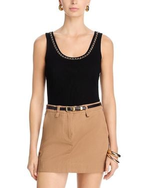 Generation Love Mabel Chain Trim Top - Black
