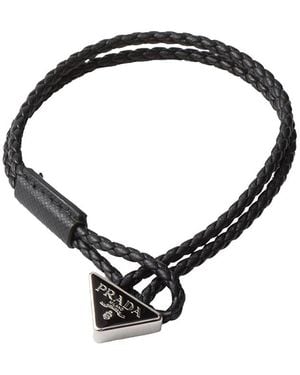 ブレスレット Prada Two-Tone Suede And Fabric Bracelet Prada Dual-tone suede and fabric bracelet | The Fashion Square