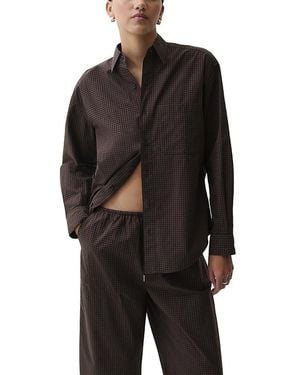 Pistola Mila Long Sleeve Button Down Shirt - Black