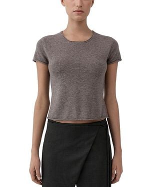 St. Agni Wool Cashmere Crewneck Sweater - Gray