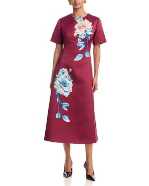 LEO LIN Caroline Midi Dress - Red