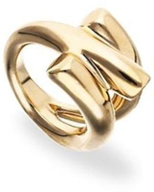 Uno De 50 Plated Ring - White
