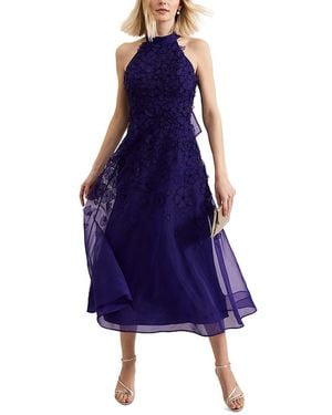 Phase Eight Trish Beaded Dress in Natural | Lyst