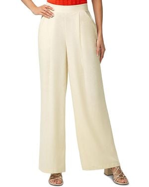 Hue Coastal Palazzo Pants - Natural