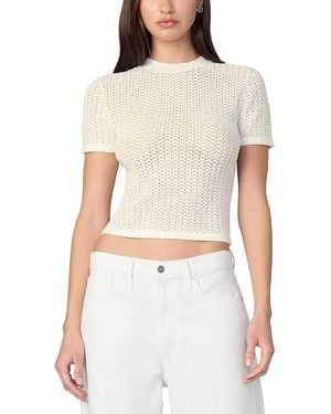 Joe's Jeans The Crochet Baby Tee - White