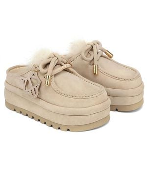 Naked Wolfe Blizzard Suede Slip-On - Natural