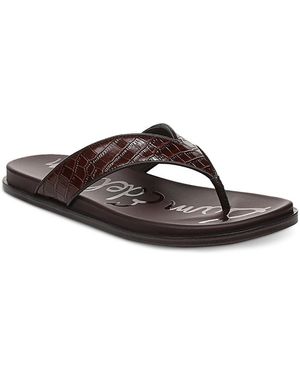 Sam Edelman Lila Flip Flops - Brown
