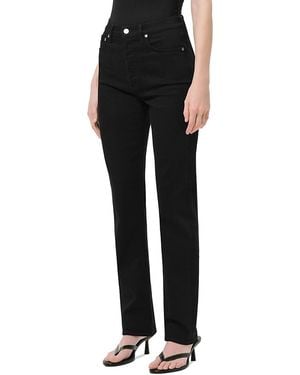 Agolde 90S Pinch Waist High Rise Straight Jeans - Black