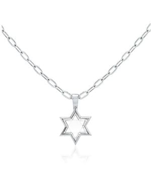 Vrai Solitaire Star Necklace - Metallic