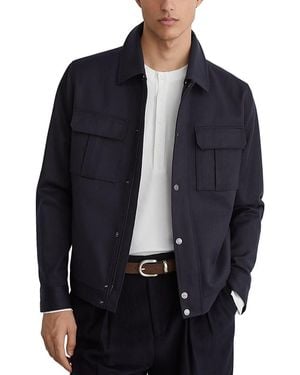 Reiss Americas Twill Jacket - Blue