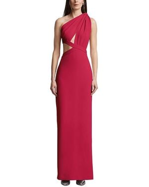 BCBGMAXAZRIA Selene One Shoulder Gown - Red