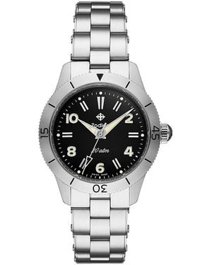 Zodiac Ref. 691 Manual Wind Stainless Steel Watch, 36Mm - White