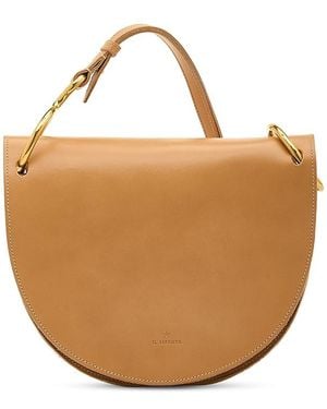 Il Bisonte Consuelo Brass Ring Leather Crossbody - Brown