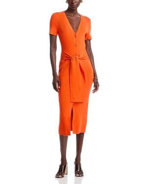 Toccin Agnes Tie Waist Dress - Orange